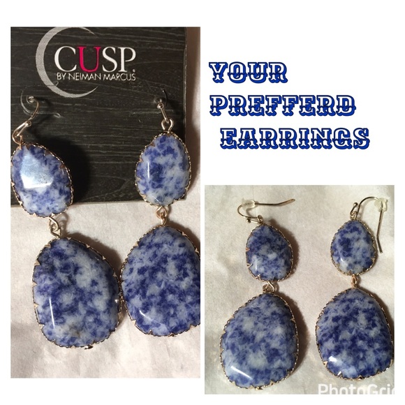 SOLID DROP ROCK EARRINGS - Picture 4 of 4